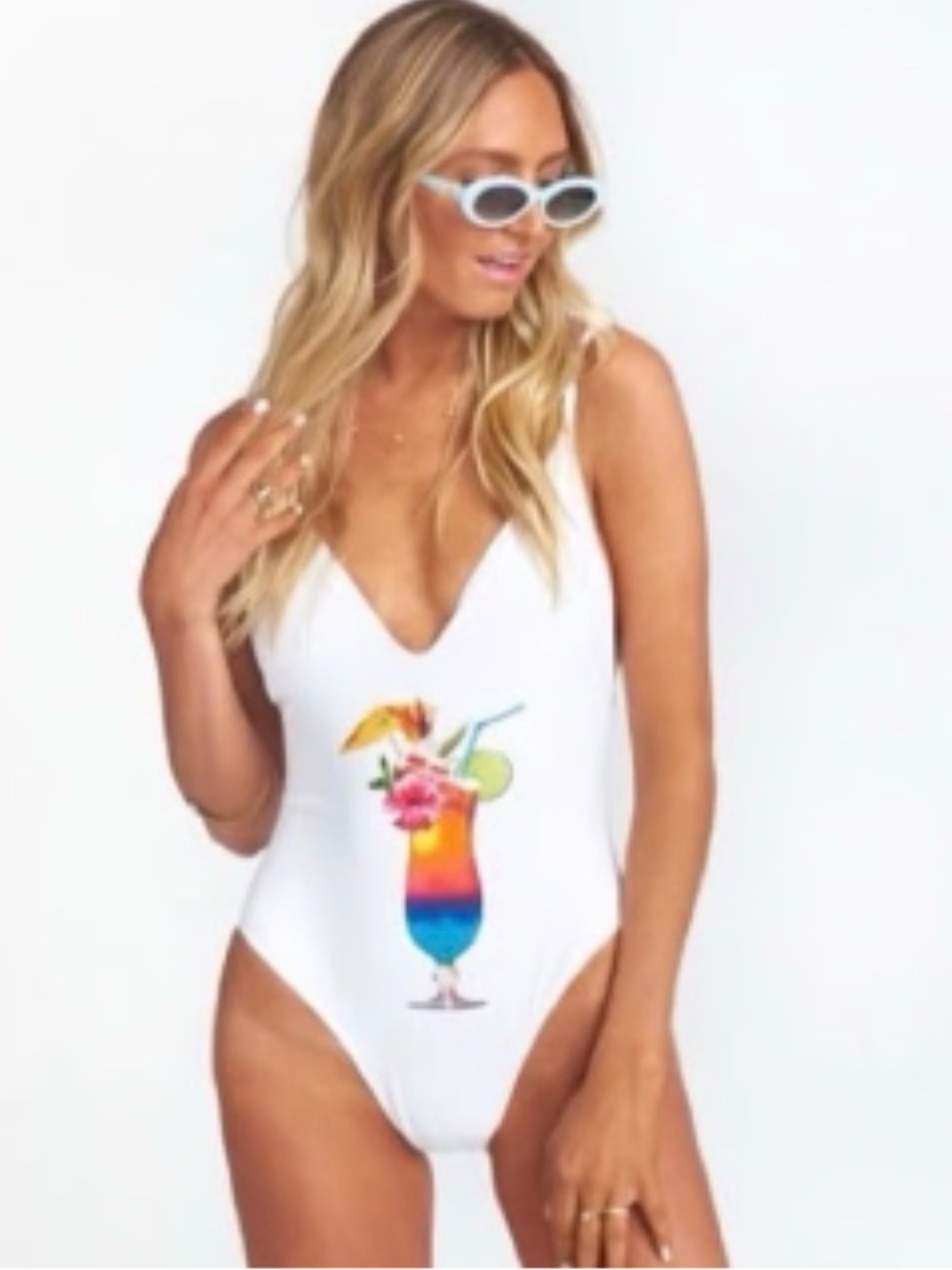Show Me Your MuMu White One-Piece Swimsuit